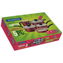 Jogo de Panelas Turim Vermelha 5 Peças