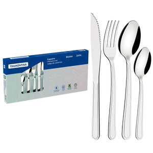 Faqueiro Búzios Aço Inox 24 Peças