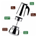 Cafeteira Italiana 9 Xícaras Inox