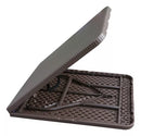 Mesa Dobrável Plástico Texturizado de Vime 180x73x74cm