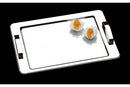 Bandeja com Alça Atina Inox 40x28cm