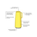 Bule Térmico Exata Amarelo 1L
