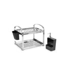 Escorredor de 12 Pratos Inox + Dispenser