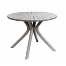 Jogo de Mesa e 4 Cadeiras Branca para Área Externa