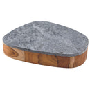 Bowl Concreta em Madeira Teca com Tampa em Pedra Sabão