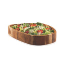 Bowl Concreta em Madeira Teca com Tampa em Pedra Sabão