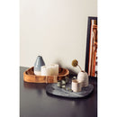 Bowl Concreta em Madeira Teca com Tampa em Pedra Sabão