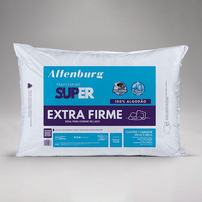 Travesseiro Super Extra Firme 48x68cm