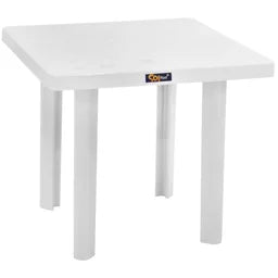 Mesa Quadrada Francês Branca 80x80cm