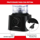 Liquidificador Power Max 700W 3,1L Preto