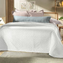 Jogo de Colcha UltraWave Frisson Queen Branco 3 Peças