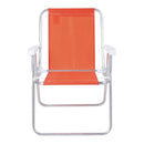 Cadeira de Praia Alta Laranja Neon