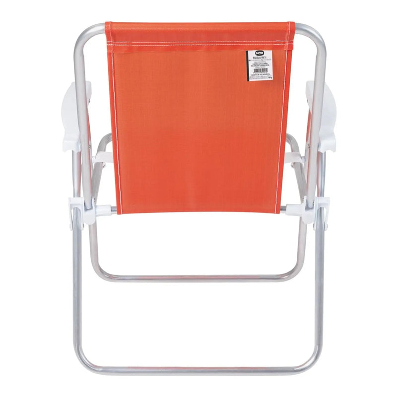 Cadeira de Praia Alta Laranja Neon
