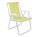 Cadeira de Praia Alta Amarelo Neon