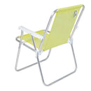 Cadeira de Praia Alta Amarelo Neon