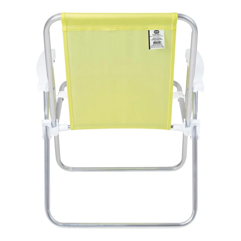 Cadeira de Praia Alta Amarelo Neon