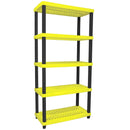 Estante Modular Plástico 5 Prateleira Amarela