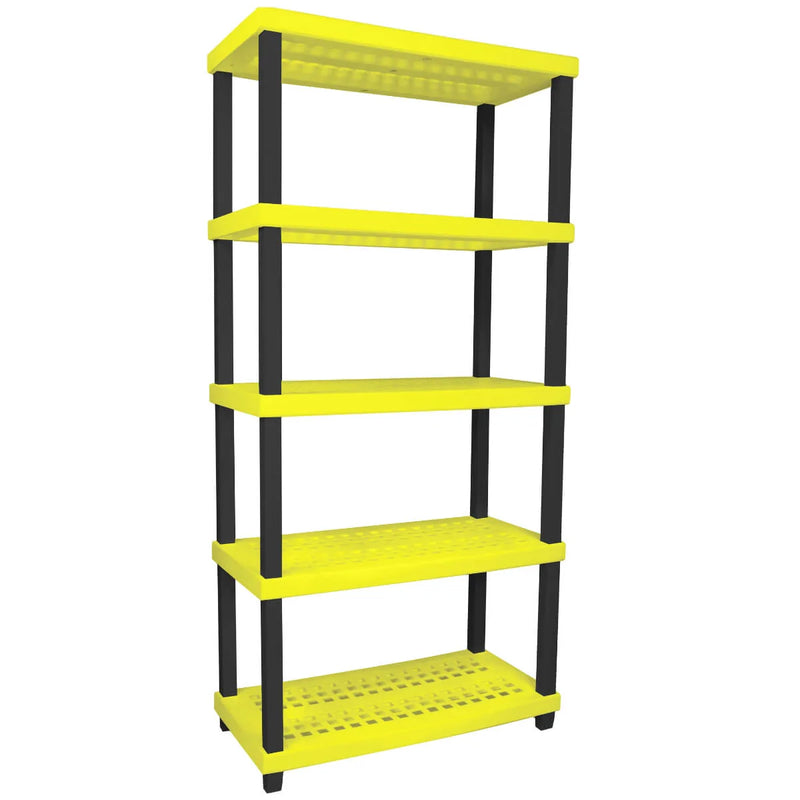 Estante Modular Plástico 5 Prateleira Amarela