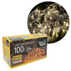 Pisca Pisca LED Natal Branco Quente Fio Transparente 100L 8m