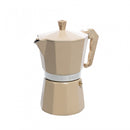 Cafeteira Italiana de Alumínio 6 Xícaras Bege Fosca 300ml