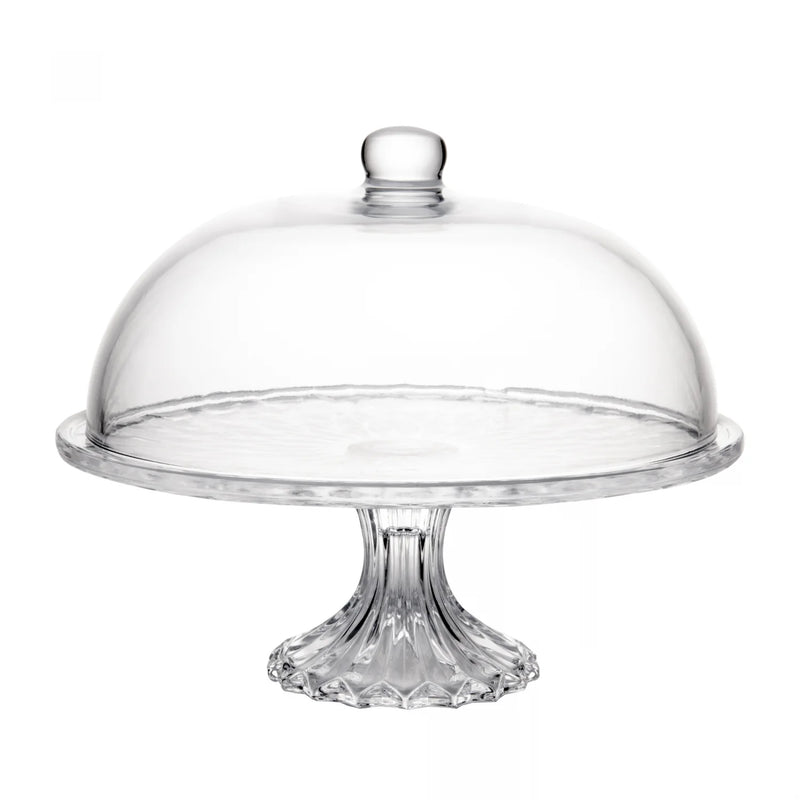 Prato para Bolo com Pé e Tampa Diamond