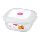 Pote Vac Freezer Quadrado Transparente 580mL