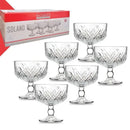Conjunto 6 Taças para Sobremesa com Pé Solano Vidro 260ml