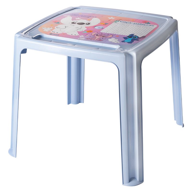 Mesa Infantil Stitch Plástico Azul