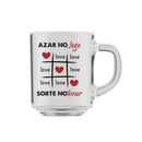 Caneca de Vidro Sorte no Amor 320mL