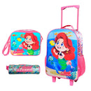 Kit Mochila de Rodinha Infantil Mermaid 3 Peças