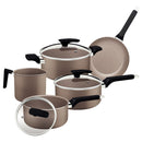 Jogo de Panelas Milazzo Amêndoa 5 Peças