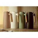 Garrafa Térmica Cabo Madeira e Termômetro Menta 1L