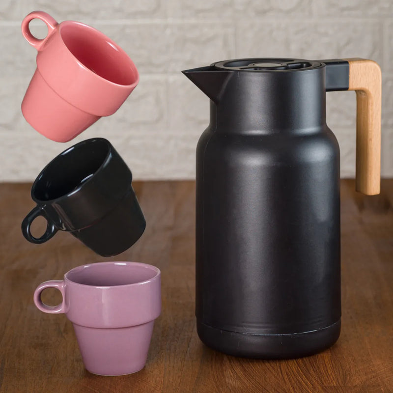 Garrafa Térmica Preta 1L