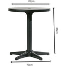 Mesa Redonda Sol Preta