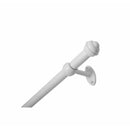 Kit Varão Para Cortina Pratiko Pro Branco 1,5m x 19mm