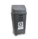 Lixeira Basculante Rejeitos Cinza 50L