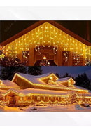 Cascata Natalina Led Amarelo 100 Lâmpadas 2,3m