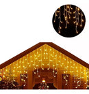 Cascata Natalina Led Amarelo 100 Lâmpadas 2,3m