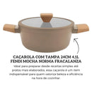 Caçarola Antiaderente Norma 24cm Fendi