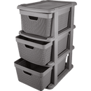 Gaveteiro de Chão Juta 3 Gavetas 15L