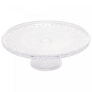 Prato para Bolo de Cristal com Pé Lys 32x11cm