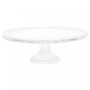 Prato para Bolo de Cristal com Pé Lys 32x11cm