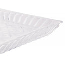 Travessa de Cristal com Pé Lys 34x17x11cm