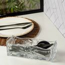 Porta Talher de Cristal Prima 27x8x9cm