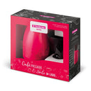 Conjunto Bule + Suporte para Filtro Vermelho