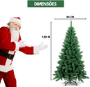 Árvore de Natal Premium 750 Galhos Verde 1,8m