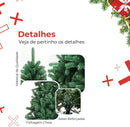 Árvore de Natal Premium 380 Galhos Verde 1,5m