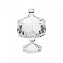 Potiche Decorativo de Cristal com Pé Louise 14x23cm