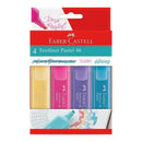 Marca Texto Textliner 46 Tons Pastel com 4 cores
