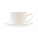 Xícara com Pires para Café Porcelana Clean 100ml